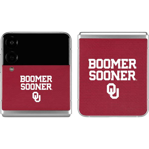 University of Oklahoma Boomer Sooner Galaxy Z Flip4 5G Skin